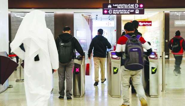 Doha Metro received 185,000 passengers on Qatar National Sport Day, Qatar Rail tweeted Wednesday. ,Doha Metro is well-positioned to provide a convenient & sustainable way of travel during key events,, it said. National Sport Day was celebrated around the country on Tuesday.