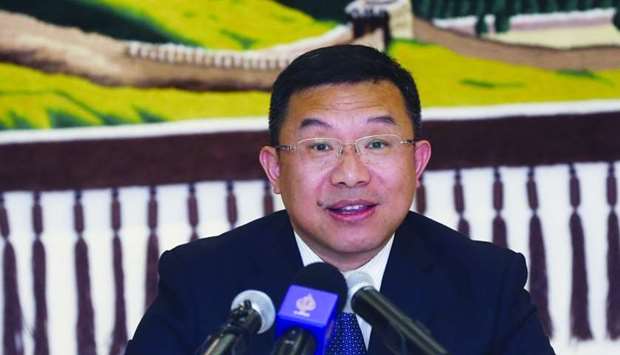 Zhou Jian at the press conference on Saturday. PICTURE: Jayan Orma