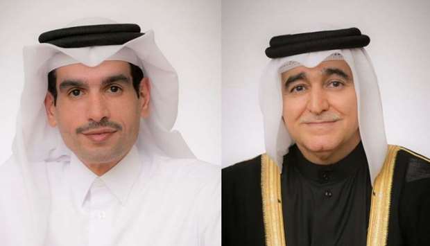 Doha Insurance CEO Jassim al-Moftah and Doha Insurance Group chairman Sheikh Nawaf Nasser bin Khaled al-Thani
