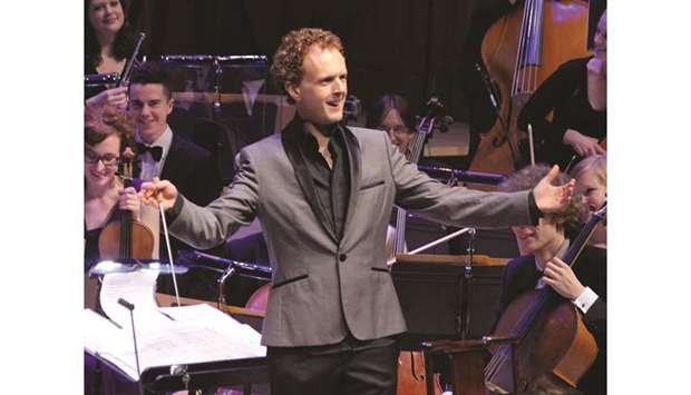 CLASSICAL COMEDY: Rainer Hersch, a British conductor, actor, writer and comedian, brought his classical comedy to Doha on Saturday night when he created a sort of hysteria among the audience with his hilarious music and moves.