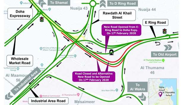 Ashghal opens fourth underpass at Mesaimeer Interchangernrn