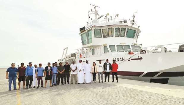 Officials and staff at the launch of Jananu2019s three-day trip. PICTURE: Ram Chand