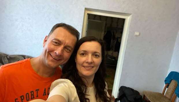Posting a selfie on her Facebook page, Zoriana Skaletska said she would spend two weeks in a room there and would carry out her government duties by phone and Skype.