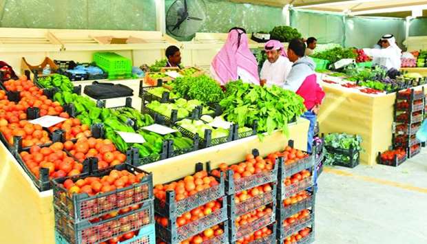 Some of the vegetables sold at Al Mazrouah Yard. PICTURES: Ram Chand