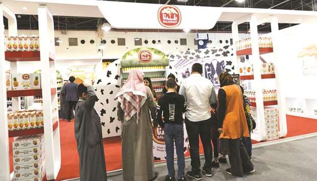 Baladnau2019s stand received many exhibitors and visitors, who expressed their delight with the products the company exhibited, including milk, cheese, laban, labneh, and juices.