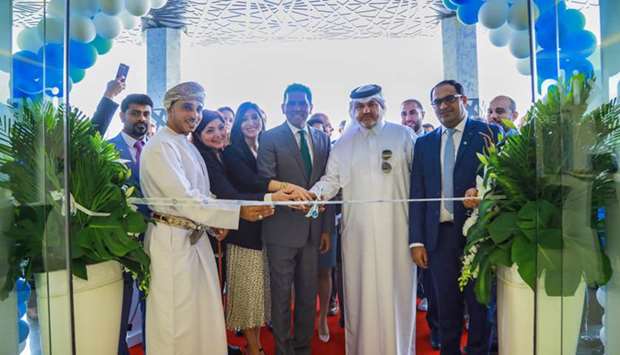 Officials and guests at the opening of Fakih IVF Fertility Center in Doha.