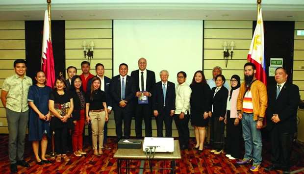 DTI-Trade Promotions Group (TPG) Undersecretary Abdulgani M Macatoman and Philippine ambassador Alan Timbayan joins the Philippine delegation during a business matching event held in Doha. PICTURE: Othman Khalid