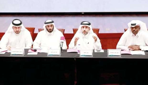 QAF committee members during the ordinary general assembly meeting on Tuesday.