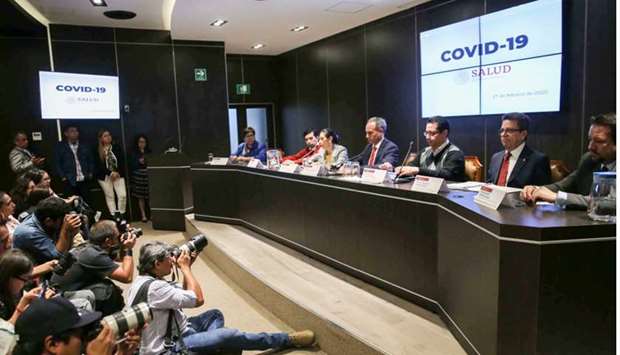 Hugo Lopez-Gatell Ramirez, Mexico's Undersecretary of Health Prevention and Promotion, holds a news conference on information about the new coronavirus, in Mexico City