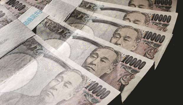 The yen rose 0.7% to a month-high of 108.85 per dollar yesterday, leaving the greenback down 2.4% for the week, its biggest loss on the Japanese currency in more than three years