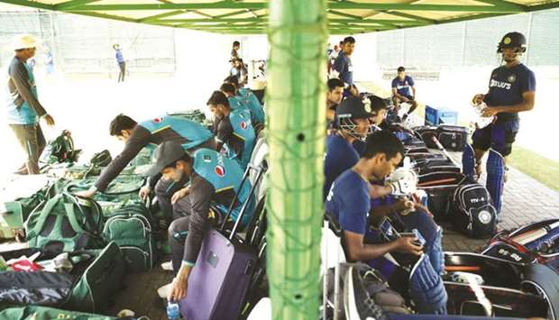 The Pakistani and Indian players get ready for a training session during the ongoing Under 19 World Cup in South Africa. (ICC)
