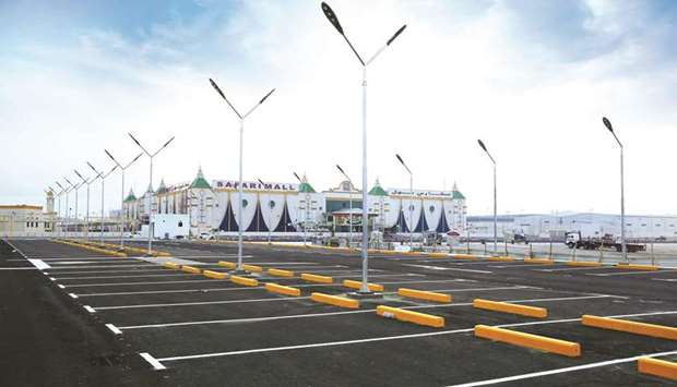 A view of the new parking facility.