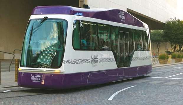 Msheireb tram service records 40,000 ridersrnrn