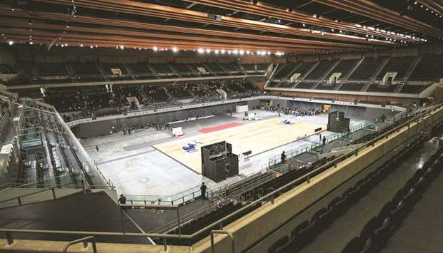 A general view of the Ariake Arena, venue for the volleyball and wheelchair basketball competitions for the Tokyo 2020 Olympic and Paralympic Games. (AFP)