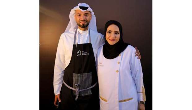 CHEFS: Mohamed Abdul Malik al-Emadi with his mother Aisha al-Tamimi.