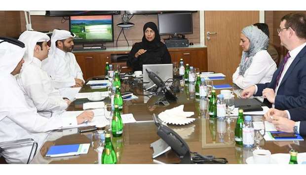 HE Dr Hanan Mohamed al-Kuwari discusses, with senior healthcare officials, the measures put in place across the country to manage the threat of Novel Coronavirus 2019.
