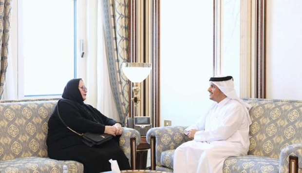 HE the Deputy Prime Minister and Minister of Foreign Affairs Sheikh Mohamed bin Abdulrahman al-Thani met Sunday with the visiting Deputy Prime Minister and Minister of Foreign Affairs of Bosnia and Herzegovina, Dr Bisera Turkovic. During the meeting, they reviewed bilateral relations, in addition to issues of common concern.