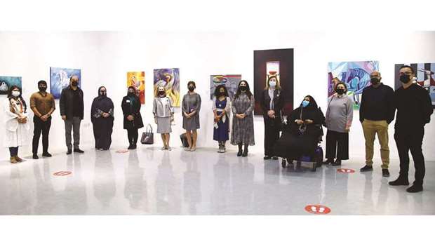 Artists in a group photo