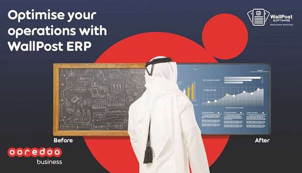 Ooredoo WallPost ERP combines Ooredoou2019s communications expertise with software development from Smart Management IT Solutions and the accounting and business acumen of Moore Stephens. Businesses can use WallPost ERP to remotely manage key operations such as human resources, sales and customer relationship management, and much more