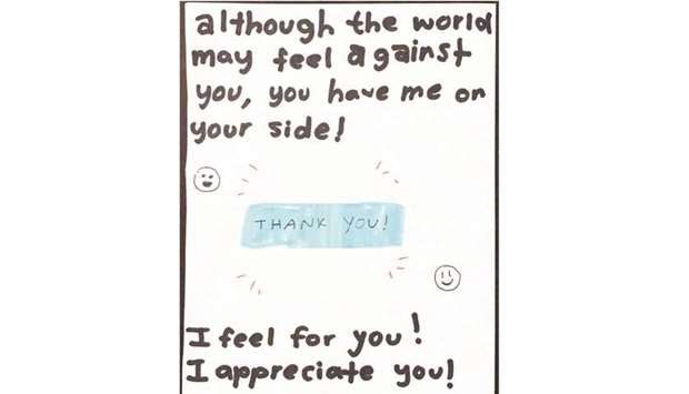 u2018Letters for Goodu2019 is a campaign initiated by Riya Mahajan, a young student in Qatar, to say thanks to healthcare workers during the Covid-19 pandemic.