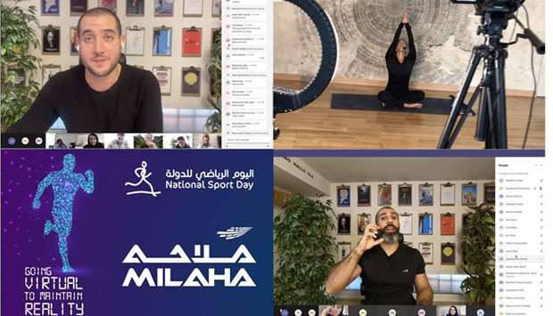 Visuals from Milahau2019s virtual sports events.