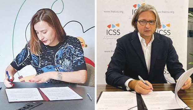 QRCC CEO Diana Charmadova  and ICSS CEO Massimiliano Montanari