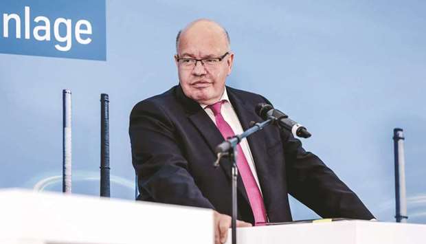 Germanyu2019s Economy Minister Peter Altmaier pauses during a news conference in Duisburg, Germany. After listening to the grievances of dozens of business lobbies yesterday, Economy Minister Peter Altmaier said he would lay out a path for easing lockdown measures.
