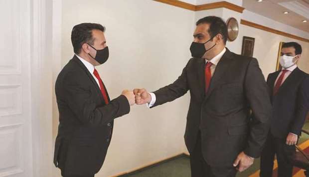 North Macedonia PM meets Qatari diplomat