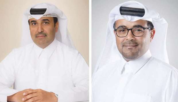 QREC Chairman HE Issa bin Mohamed al-Mohannadi (L) and Daam CEO Abdulrahman bin Abdulatif al-Mannai.