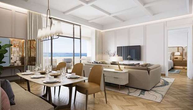 There will be a limited number of exclusive private residence apartments available for sale that include studios, one-, two- and three-bedroom apartments and exclusive four-bedroom penthouses.