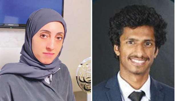 Muna al-Yakoub, head of Training & Orientation at KON and Ahmed Alvi, PR & protocol head at KON