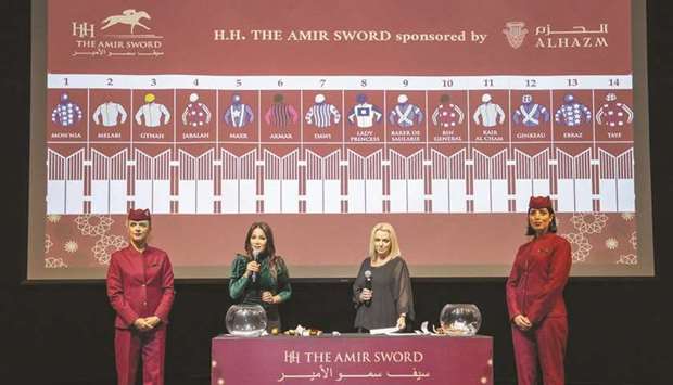 The draw for His Highness The Amir Sword (Group 1 PA) and His Highness The Amir Trophy (QA Group 1) were held at National Museum of Qatar on Wednesday.