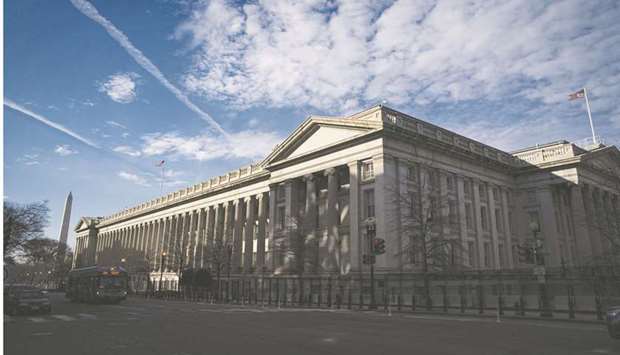 The US Treasury building in Washington, DC. Bond bears appear to be having more than just a moment here at the start of 2021, with Treasury yields finally busting out of long-held ranges to levels last seen in the early days of the pandemic.