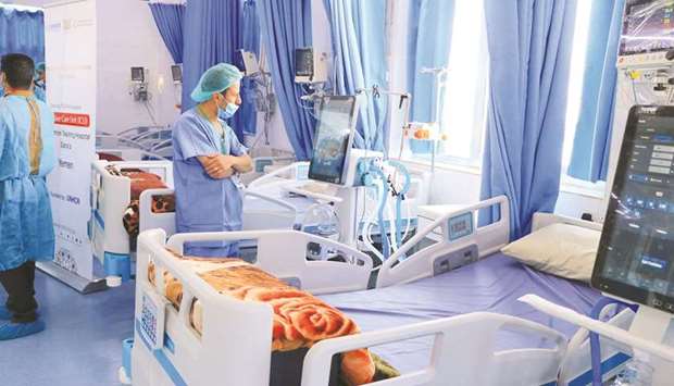 QRCS supported the Al-Jomhouri University Hospitalu2019s ICU with 28 fully equipped medical beds