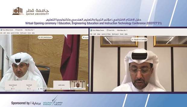 Dr Hassan al-Derham at the opening ceremony of EEEITC 21.