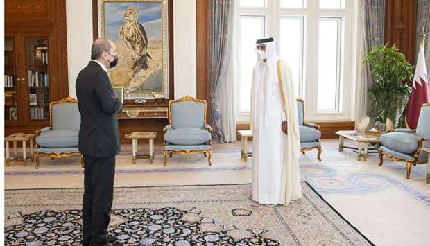 During the meeting, they reviewed bilateral relations and means of developing them, as well as the latest regional and international developments.