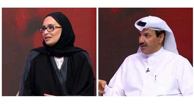 Dr Muna al-Maslamani, left, and Dr Ahmed al-Mohamed.