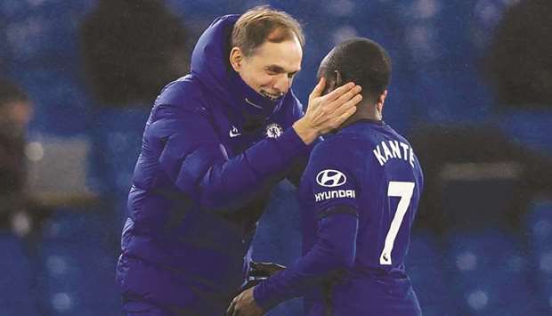 Seven games into his reign as Chelsea manager, Thomas Tuchel (left) remains unbeaten, with the Londoners fifth in the Premier League and into the FA Cup quarter-finals. (AFP)