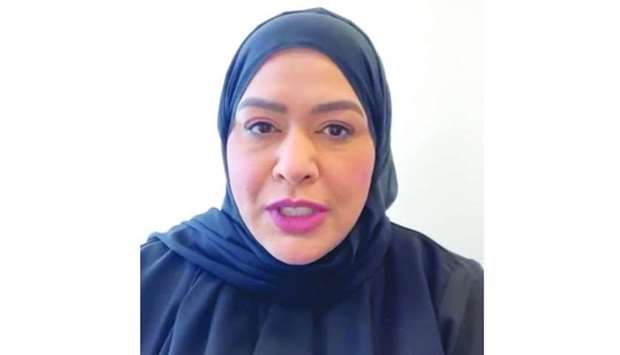 Dr Soha al-Bayat during the Instagram Q&A session.
