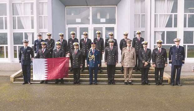 Graduation ceremony for Qatari officer candidates from the French Naval College