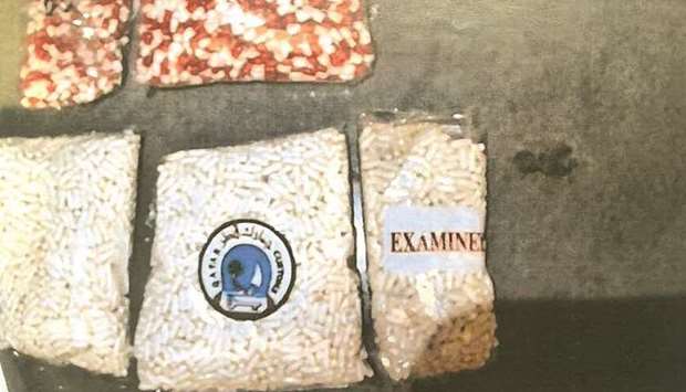 A total of 6,868 Lyrica pills were seized after a customs official suspected and checked a cargo wit