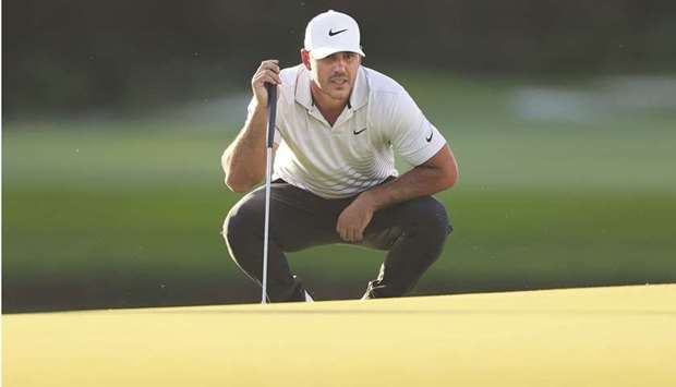 Brooks Koepka of the United States lines up a putt on the 18th green during the second round of World Golf Championships-Workday Championship at The Concession in Bradenton, Florida. (Getty Images/AFP)