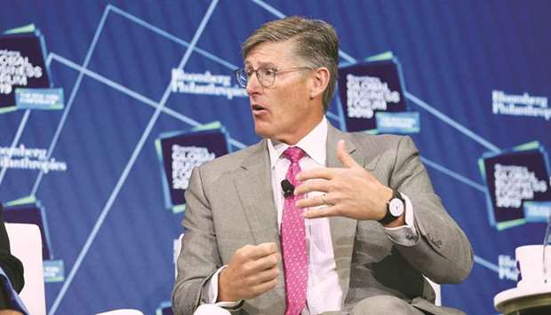 Michael Corbat, CEO of Citigroup, speaks during the Bloomberg Global Business Forum in New York. Corbatu2019s departure comes as Citigroup is facing fresh scrutiny from regulators about its underlying technology and internal controls, work that will continue on Fraseru2019s watch.