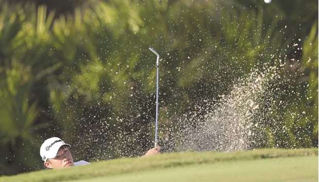 Collin Morikawa plays a shot on the 15th hole during the third round of the World Golf Championships-Workday Championships at The Concession in Bradenton, Florida. (Getty Images/AFP)