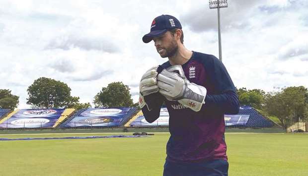England wicket-keeper Ben Foakes during a practice session. (ECB)