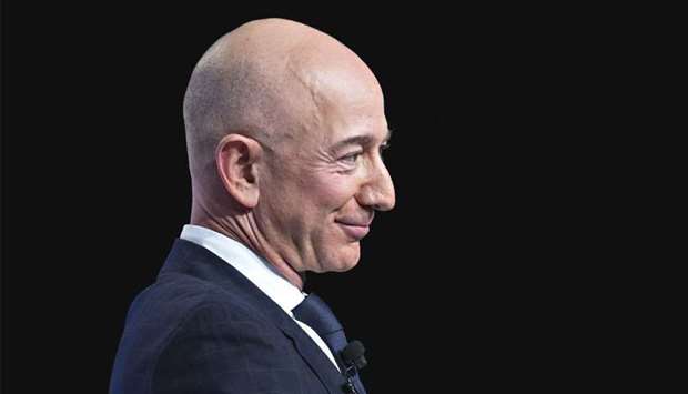 Jeff Bezos listens during a discussion at the Air Force Association conference in National Harbor, Maryland. Over the last 25 years, the Amazon founder, now 57, led the company through perhaps the most fertile period of any American business ever.