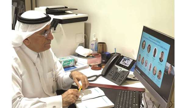 HMC official takes part in the WHO webinar.