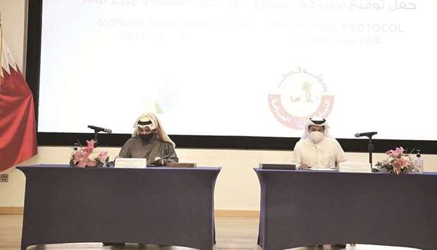 The protocol signing ceremony.