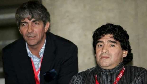 (file picture) Paolo Rossi and Diego Armando Maradona