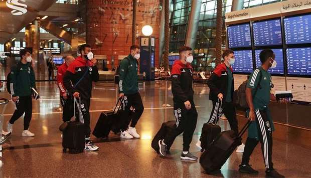 European champions Bayern arrive in Qatar